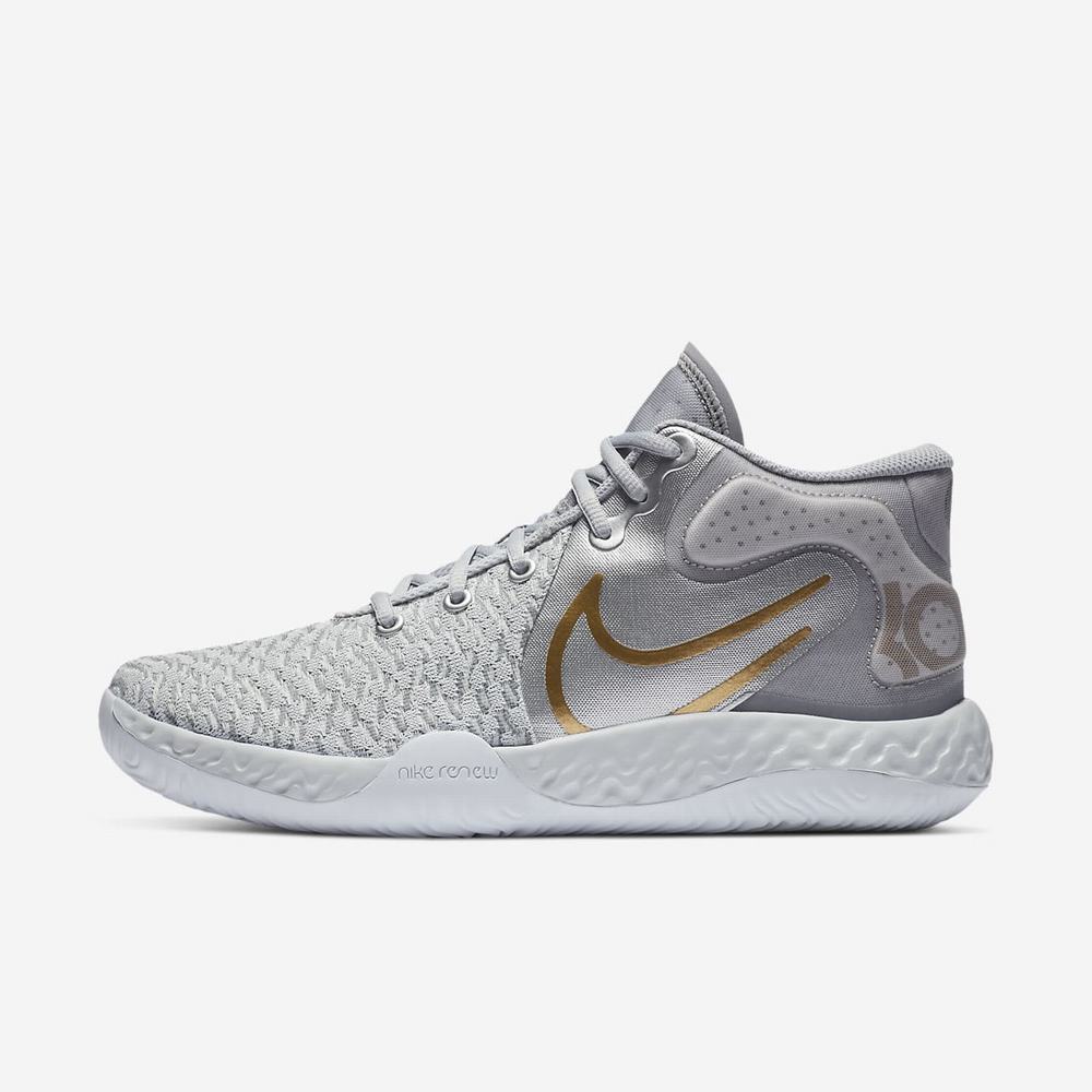 Chaussure De Basket Nike KD Trey 5 VIII Platine 0487-291 Pure Platinum/Metallic Silver/Wolf Grey/Metallic Gold Femme | ESM-78243469